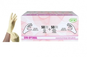 Перчатки хирургические нестерильные неопудренные SFM 50 пар