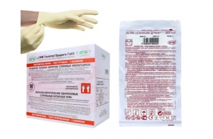 Перчатки хирургические стерильные неопудренные с валиком SFM 50 пар