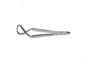 Зажим пластинчатый для прикрепления операционного белья к коже, 90 мм