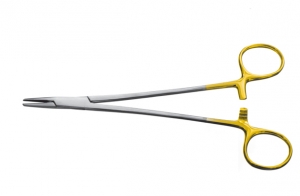 Иглодержатель сосудистый, армированный твердым сплавом, 180 мм (МТ-И-10-7-1)