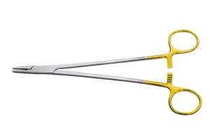 Иглодержатель сосудистый, армированный твердым сплавом, 200 мм (МТ-И-10-8)