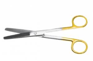 Ножницы медицинские твердосплавные тупоконечные прямые, 170 мм (МТ-Н-68)