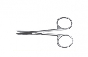 Ножницы остроконечные вертикально изогнутые, 100 мм (МТ-Н-21)