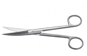 Ножницы с двумя острыми концами вертикально изогнутые, 170 мм (МТ-Н-6-3)