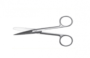 Ножницы с одним острым концом прямые детские, 125 мм (МТ-Н-63)