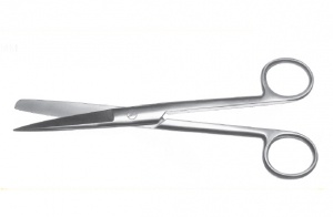 Ножницы с узкими закругленными лезвиями вертикально изогнутые, 175 мм (МТ-Н-25)