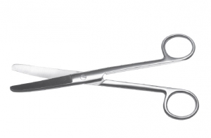 Ножницы тупоконечные вертикально изогнутые, 170 мм (МТ-Н-4)