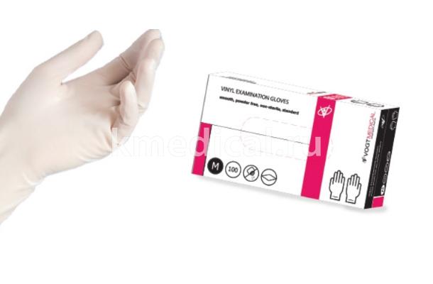 Перчатки смотровые виниловые опудренные Vogt Medical (стандарт)