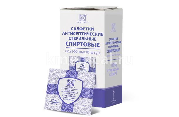Салфетки спиртовые в индивидуальной упаковке