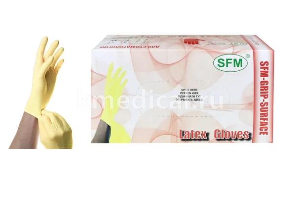 Перчатки латексные стомат. нестерильные неопудренные SFM 50 пар