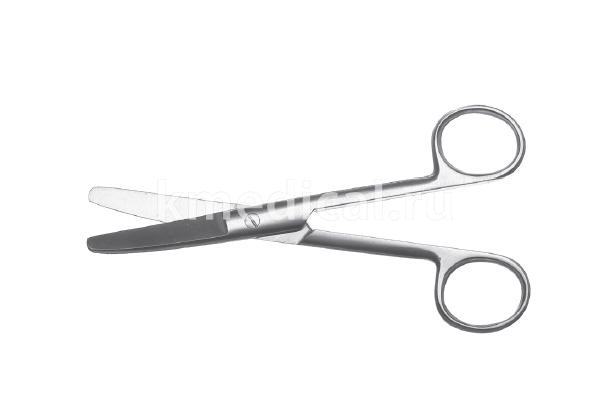 Ножницы тупоконечные вертикально изогнутые, 140 мм (МТ-Н-3)